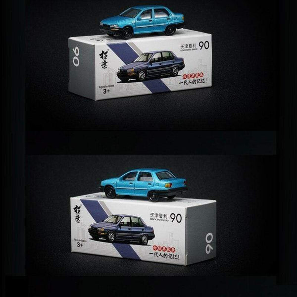 Planet Gates 1:64 Daihatsu Charade Civil Blue NO.90 Simulation Model Car