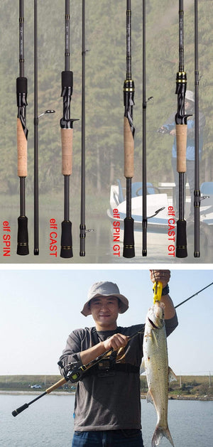 Planet Gates 1.68m 2.1m 2.4 Casting Spinning Fishing Rod Travel Ultra Light Street Fishing Boat Lure Two Tips 5-50g M/ML/MH Fast Rod