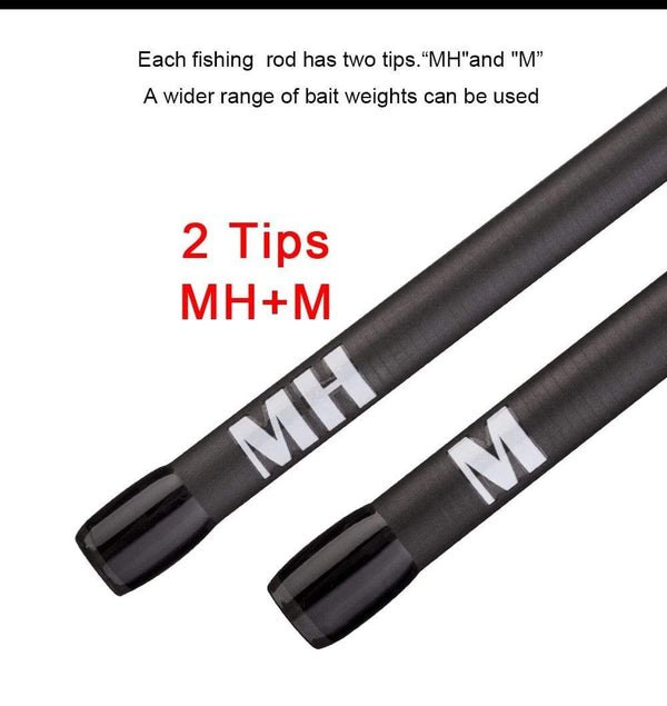 Planet Gates 1.68m 2.1m 2.4 Casting Spinning Fishing Rod Travel Ultra Light Street Fishing Boat Lure Two Tips 5-50g M/ML/MH Fast Rod