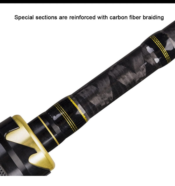 Planet Gates 1.68m 2.1m 2.4 Casting Spinning Fishing Rod Travel Ultra Light Street Fishing Boat Lure Two Tips 5-50g M/ML/MH Fast Rod