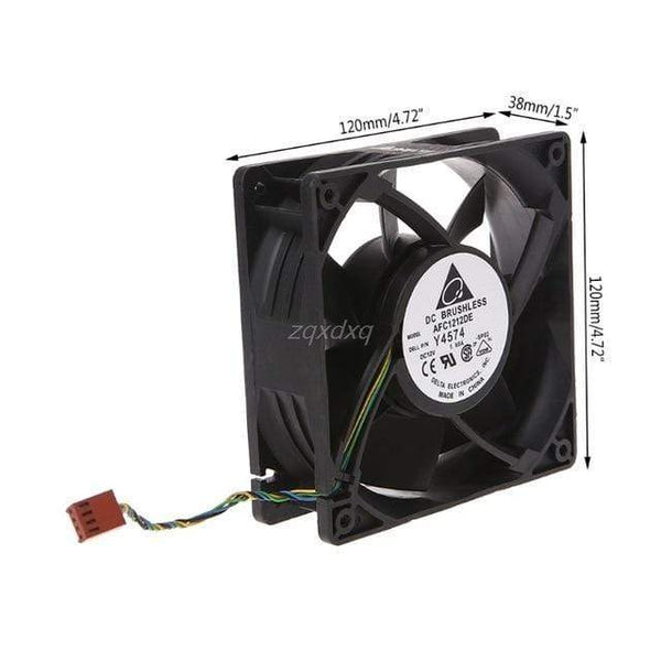 Planet Gates 1.6A 120x120x38mm Brushless DC 12V 1.6A PWM Server Cooling Fan For Delta AFC1212DE