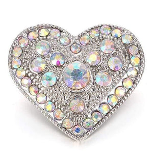 Planet Gates 1 6pcs/lot New Snaps Jewelry High Quality Love Heart  18mm Metal Snap Buttons DIY Charms Button Jewerly