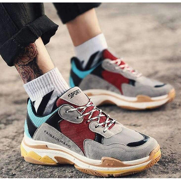 Planet Gates 1 / 7 New 2018 spring fashion men casual shoes Suede leather platform shoes men sneakers vulcanized shoes size 39-44