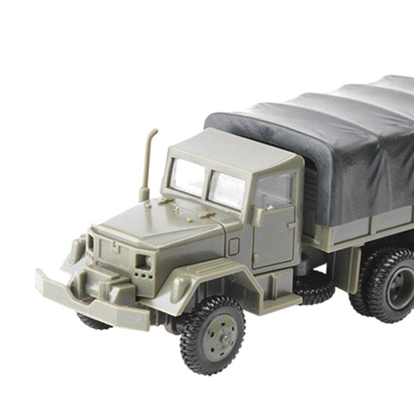 Planet Gates 1:72 M35 Military Truck 4D Wheeled Armored Vehicle Rubber-free Assembly Model Military Toy Car Gifts