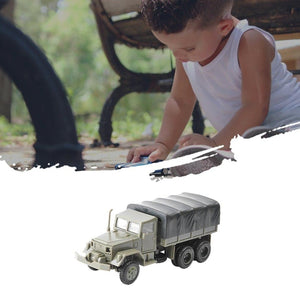 Planet Gates 1:72 M35 Military Truck 4D Wheeled Armored Vehicle Rubber-free Assembly Model Military Toy Car Gifts