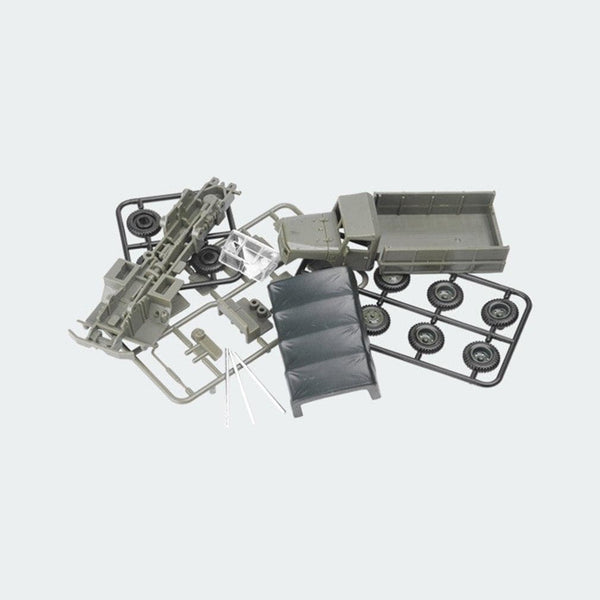 Planet Gates 1:72 M35 Military Truck 4D Wheeled Armored Vehicle Rubber-free Assembly Model Military Toy Car Gifts