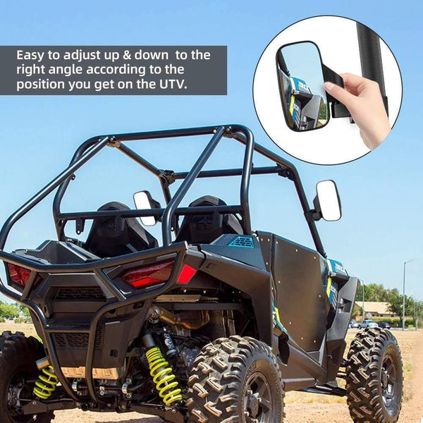 Planet Gates 1.75" 2" UTV Mirror Side Rearview Mirrors for Polaris RZR PRO XP 800 900 1000 Ranger for Can Am Racing Mirror