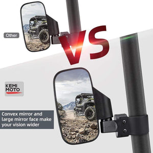 Planet Gates 1.75" 2" UTV Mirror Side Rearview Mirrors for Polaris RZR PRO XP 800 900 1000 Ranger for Can Am Racing Mirror