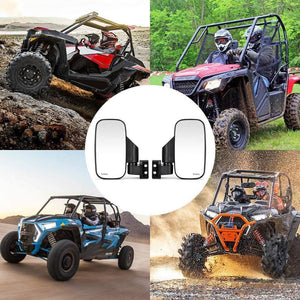 Planet Gates 1.75" 2" UTV Mirror Side Rearview Mirrors for Polaris RZR PRO XP 800 900 1000 Ranger for Can Am Racing Mirror
