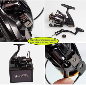 Planet Gates 1.8- 3.0m Carbon Telescopic Carp Fishing Rod Sets and 14BB Metal Spoon Reel  Lure Spinning Fishing Reel Pesca