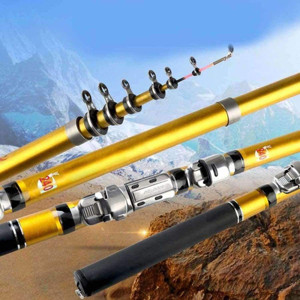 Planet Gates 1.8-3m přenosné mini teleskopické rybářské pruty s vysokou pevností z uhlíkových vláken pro rybaření na moři, řece, jezeře a lodi