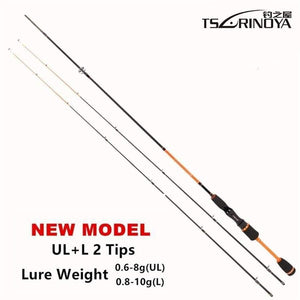 Planet Gates 1.8 m / China Lure Weight 0.6-8g Ultra Light Night Fishing Spinning Rod 1.8m UL+ L 2 Luminous Tips Carbon Carp Spinning Fishing Rods