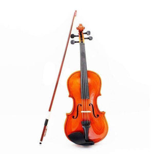 Planet Gates 1/8 Size Acoustic Violin with Fine Case Bow Rosin for Age 3-6 M8V8 For Stringed Musical Instrument