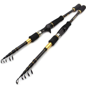 Planet Gates 1.8m 2.1m 2.4m 2.7m Carbon Fishing Rod Telescopic Casting Spinning Fishing Rod Travel Fishing Tackle lure rod