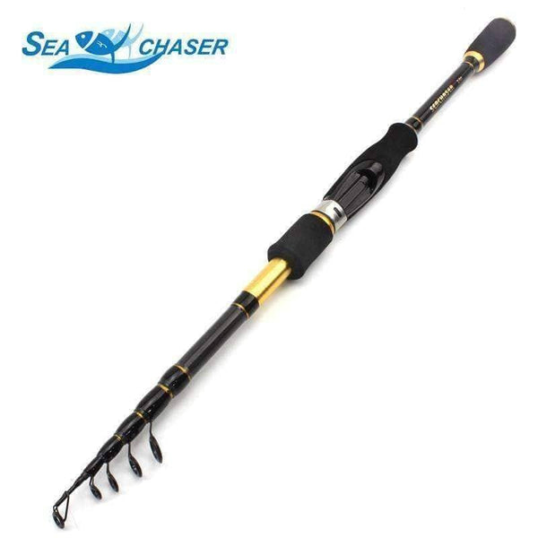 Planet Gates 1.8m 2.1m 2.4m 2.7m Carbon Fishing Rod Telescopic Casting Spinning Fishing Rod Travel Fishing Tackle lure rod