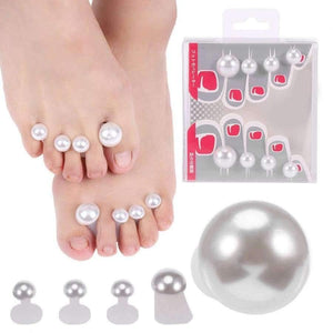 Planet Gates 1 8pcs/set Silicone Toe Separators Pearl Foot Toe Spacers Toes Orthotics Separator Pedicure DIY Nail Art Equipment Foot Care Tools