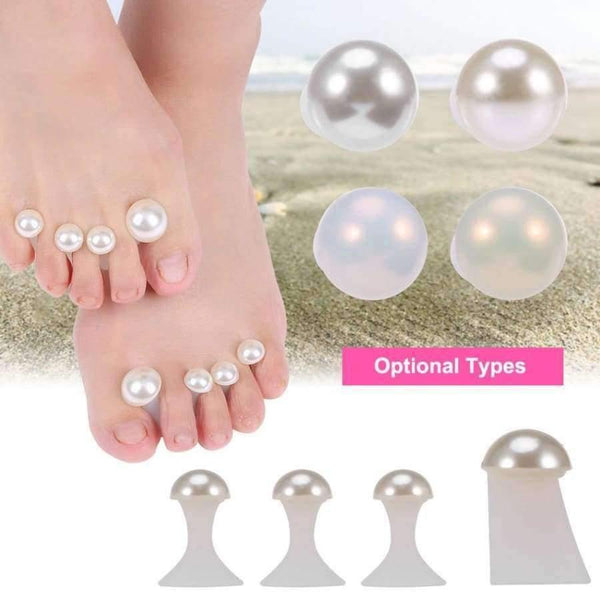 Planet Gates 1 8pcs/set Silicone Toe Separators Pearl Foot Toe Spacers Toes Orthotics Separator Pedicure DIY Nail Art Equipment Foot Care Tools