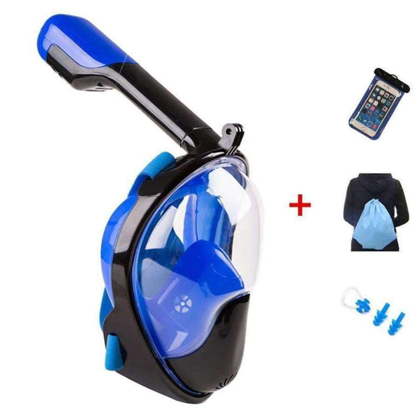 Planet Gates 1 Anti-fog Anti-Leak Full Face Snorkeling MasksSwimming Snorkel Scuba Underwater Diving Mask Diving Three-piece