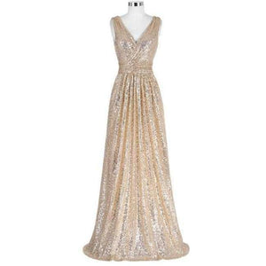 Planet Gates 1 as picture / 6 / China Kate Kasin Long Bridesmaid Dresses Red Silver Pink Black Gold Sequins Wedding Party Dresses for Bridesmaids 2018 Prom Gown Green