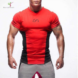 Planet Gates 1 / Asian sizeM GYM  New T-shirt men Tights Fitness Quick Dry Casual Stretch Top Tee Shirt Fitness Mma Plus Size Hot Sale