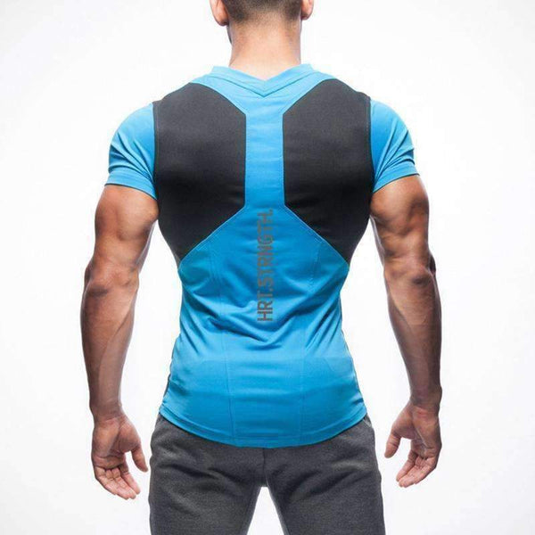 Planet Gates 1 / Asian sizeM GYM  New T-shirt men Tights Fitness Quick Dry Casual Stretch Top Tee Shirt Fitness Mma Plus Size Hot Sale