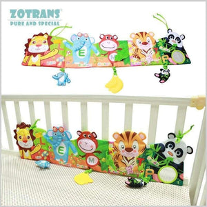 Planet Gates 1 Baby Crib Bumpers in the Bed Around and Baby Bedding Set Infant Rattle with Animal Model Baby Plush Animal Baby Bed Bumper