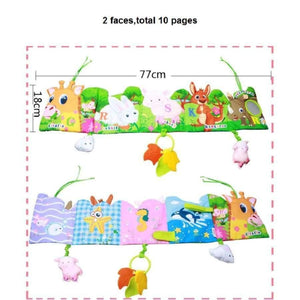 Planet Gates 1 Baby Crib Bumpers in the Bed Around and Baby Bedding Set Infant Rattle with Animal Model Baby Plush Animal Baby Bed Bumper