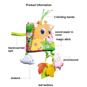 Planet Gates 1 Baby Crib Bumpers in the Bed Around and Baby Bedding Set Infant Rattle with Animal Model Baby Plush Animal Baby Bed Bumper