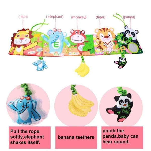 Planet Gates 1 Baby Crib Bumpers in the Bed Around and Baby Bedding Set Infant Rattle with Animal Model Baby Plush Animal Baby Bed Bumper