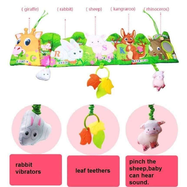 Planet Gates 1 Baby Crib Bumpers in the Bed Around and Baby Bedding Set Infant Rattle with Animal Model Baby Plush Animal Baby Bed Bumper