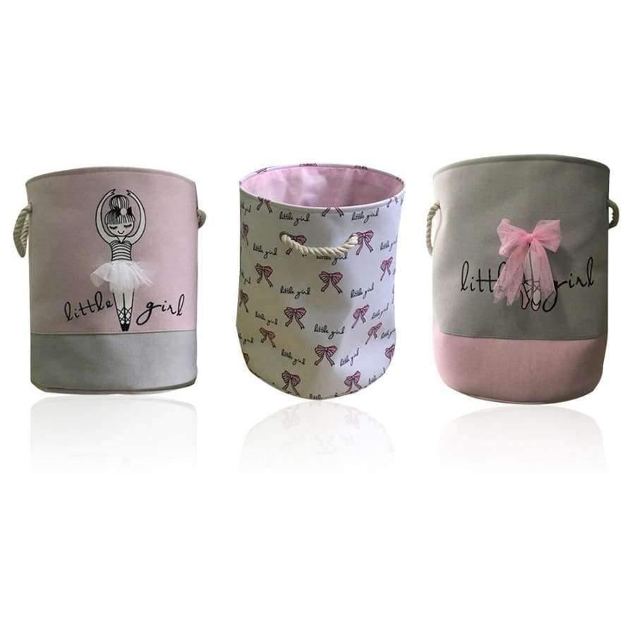 Planet Gates 1 Ballet Girl Bowknot Decorated Storage Basket Clothing Sundries Holder Organizer Toys Organizer Home Storage & Organization