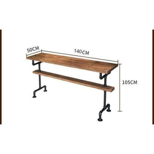Planet Gates 1 bar table 140x50cm The village of retro furniture,Vintage metal bar table,anti rust treatment,bar stool,100% wooden & metal table,bar furniture set
