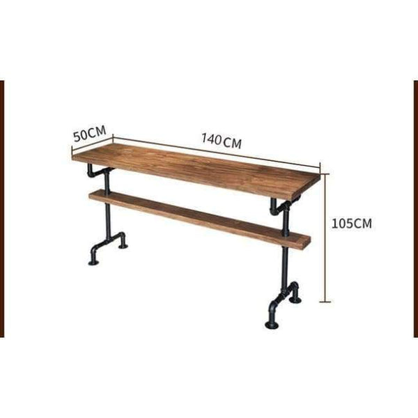 Planet Gates 1 bar table 140x50cm The village of retro furniture,Vintage metal bar table,anti rust treatment,bar stool,100% wooden & metal table,bar furniture set