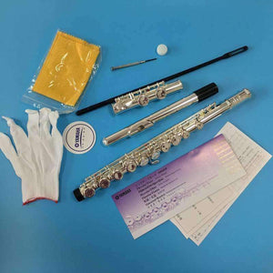 Planet Gates 1/Box Flute YFL 212DR / 211 Musical Instrument Silver Plated Flute 16 Closed C Tune and E-Key Flute Music Professional