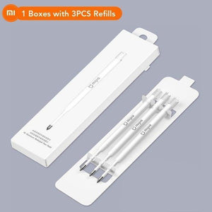 Planet Gates 1 Box with 3 Refills Metal Pen PREMEC Smooth Switzerland Refill Alloy Handles MiKuni Japan Black Ink 0.5mm Pens