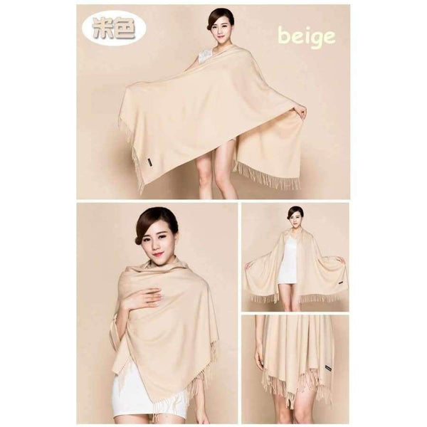 Planet Gates 1 Brown Cashmere scarf women large size winter pashmina wraps 260 gram around thicker winter long shawl