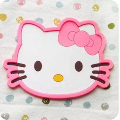 Planet Gates 1 Cartoon 1 Piece Silicone Dining Table Placemat Coaster Kitchen Accessories Mat Cup Bar Mug Cartoon Animal Drink Pads