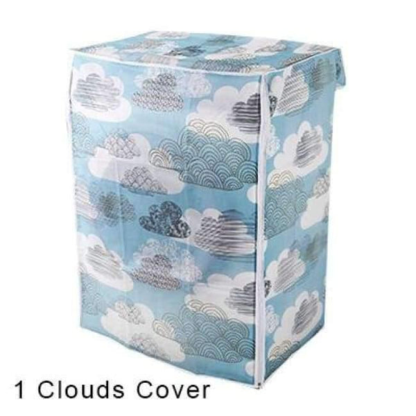 Planet Gates 1 Clouds Cover Washing Machine Dust Covers Organizer Washer Lid Appliance Layer Protector Coat Storage Case Organization Accessories Item
