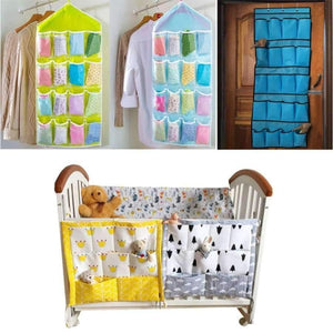 Planet Gates 1 Crib Baby Bed bumper Hanging Storage Bag Multi-functional muslin Baby Cot pocket Hanging Storage Bag Baby Bedding Bumper