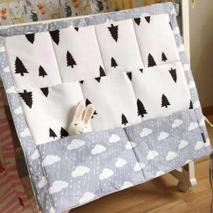 Planet Gates 1 Crib Baby Bed bumper Hanging Storage Bag Multi-functional muslin Baby Cot pocket Hanging Storage Bag Baby Bedding Bumper