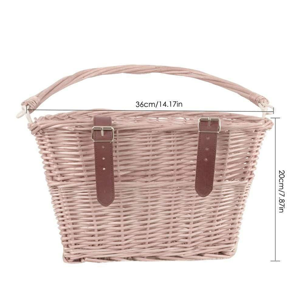 Planet Gates 1 Cycling Bicycle Basket Wicker Front Handlebar Bike Basket Cargo