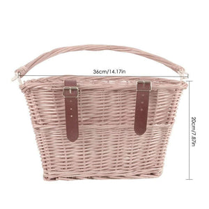 Planet Gates 1 Cycling Bicycle Basket Wicker Front Handlebar Bike Basket Cargo