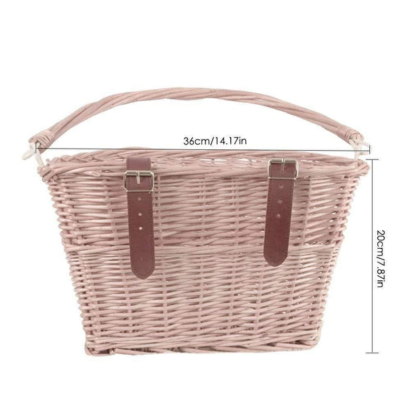 Planet Gates 1 Cycling Bicycle Basket Wicker Front Handlebar Bike Basket Cargo