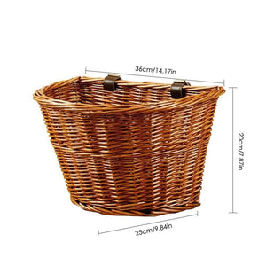 Planet Gates 1 Cycling Bicycle Basket Wicker Front Handlebar Bike Basket Cargo