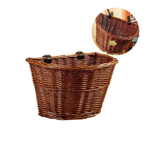 Planet Gates 1 Cycling Bicycle Basket Wicker Front Handlebar Bike Basket Cargo
