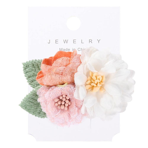 Fashion Artificial Flower Hair Clips for Women Girls Wedding Party Hair Barrettes Handmade Hair Accessories
