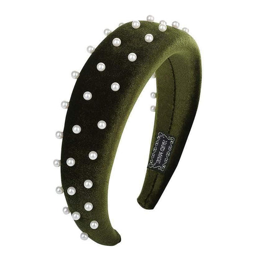 Fashion Western Style Solid Colors Thicken Padded Headband Bezel Turban Women Hairbands Girls Accessories Headwear