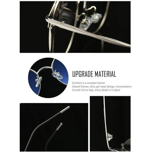 Planet Gates 1 Fashion Women Mens Computer Goggles Retro Metal Blue Light Blocking Glasses Round Gaming Glasses UV400