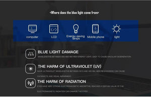 Planet Gates 1 Fashion Women Mens Computer Goggles Retro Metal Blue Light Blocking Glasses Round Gaming Glasses UV400