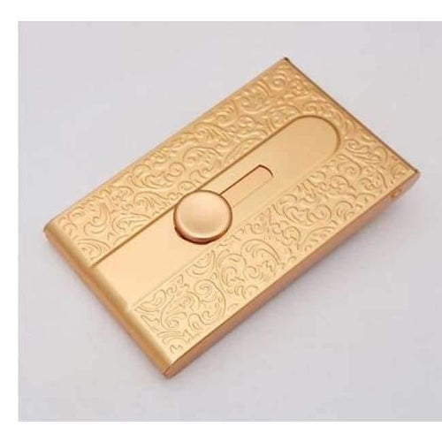 Planet Gates 1 Gold card box business men automatic business card holder creative push - style women 's cardcase Name card box